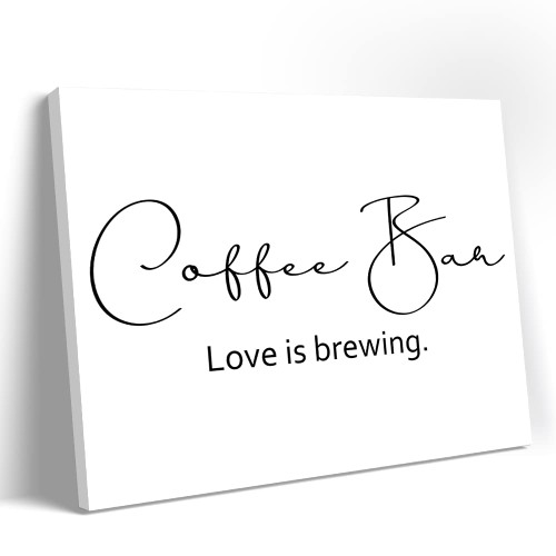 DOI-LANEE Coffee Bar Love is Brewing Wall Decor, Coffee Art Poster Art Print, Coffee Shop Canvas Poster with Frame, Coffee Wall Art, Dining Room Wall Decor, Ready to Hang (12"X15") (DL213) DOI-LANEE Coffee Bar Love is Brewing Wall Decor, Coffee Art Poster Art Print, Coffee Shop Canvas Poster with Frame, Coffee Wall Art, Dining Room Wall Decor, Ready to Hang (12"X15") (DL213)
