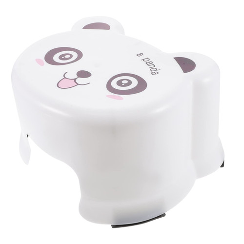 ibasenice Cartoon Plastic Stool Toilet Step Stool for Kids Cartoon Toilet Stool Kitchen Helper Stool for Toddlers Toddler Chairs Baby Sink Chair for Baby Household Auxiliary Stool White