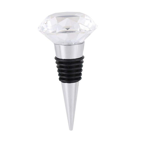 JYDQM Crystal Diamond Wine Stopper Champagne Bottle Sealer Cork Metal Wine Plug Stopper Party Favors Kitchen Bar Tool