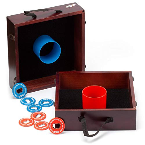 GSE Games & Sports Expert Premium Solid Wood Washer Toss Game Set (Mahogany/Oak) GSE Games & Sports Expert Premium Solid Wood Washer Toss Game Set (Mahogany/Oak)