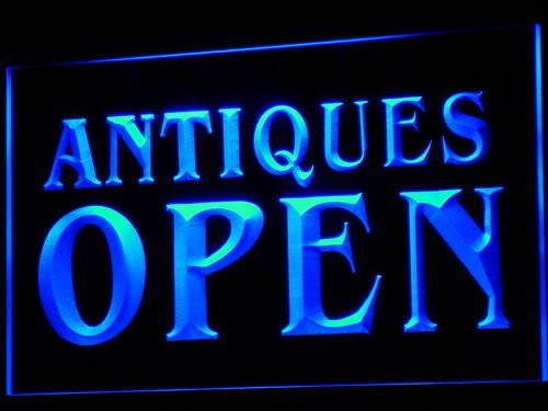 Antiques Open Shop Bar Beer Pub LED Sign Neon Light Sign Display i716-b(c)