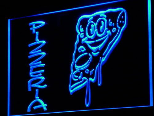 Pizzeria Shop Cafe Slice LED Sign Neon Light Sign Display j189-b(c)