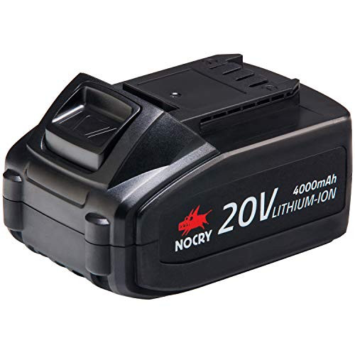 NoCry 20V Lithium Ion Battery - Rechargeable 4.0 Ah Battery for NoCry Cordless Power Tools Only