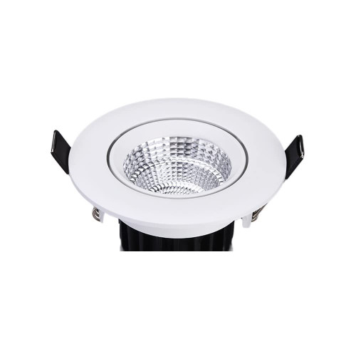 MYKAGS COB LED Recessed Panel Ceiling Light Living Room Lighting 24W Recessed Downlight High Color CRI 90 80LM/1W Recessed Spotlight Fashion (Color : 3W_White Light 6000K)