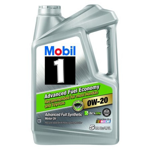 Mobil 1 0W-20 Advanced Fuel Economy Full Synthetic Motor Oil, 5 qt. Mobil 1 0W-20 Advanced Fuel Economy Full Synthetic Motor Oil, 5 qt.