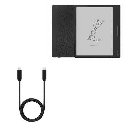 BoxWave Cable Compatible with Onyx BOOX Page - DirectSync PD Cable (3ft) - USB-C to USB-C (100W), Type C Braided 3ft Charge and Sync Cable for Onyx BOOX Page - Jet Black