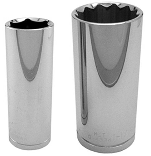 K-T Industries 0-4414 1/2" Drive x 14mm 12-Point Deep Socket