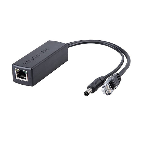 Active POE Splitter Adapter 48V to 12V,IEEE 802.3af/at Compliant 10/100/1000Mbps up to 100M for Surveillance Camera, VoIP Phone,Wireless Access Point