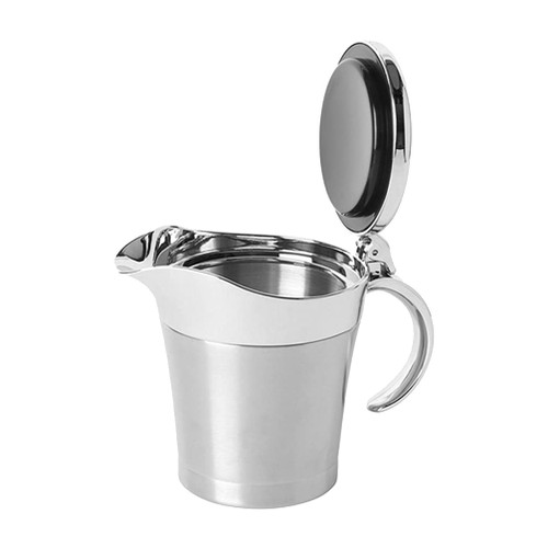 Happyyami Condiment Server Gravy Boat Stainless Steel Sauce Jug Double Wall Insulated Gravy Pourer Dish With Lid Salad Dressing Server For Gravy Cream Salad Vinegar Condiment Containers Happyyami Condiment Server Gravy Boat Stainless Steel Sauce Jug Double Wall Insulated Gravy Pourer Dish With Lid Salad Dressing Server For Gravy Cream Salad Vinegar Condiment Containers