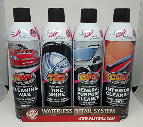Fast Wax FW1 Detail Kit 4 Pack Waterless Car Wash and Wax