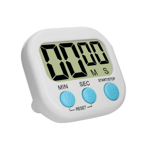 LCD Digital Kitchen Cooking Timer Count Down Up Clock Loud Alarm,Backing Stand Cooking Timers for Baking, Small Classroom Timer for Study