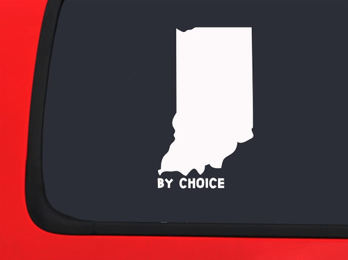 Car Sticker Indiana by Choice Home Hometown Car Window Decal Sticker White 7 Inch