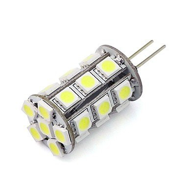 WELSUN Dimmable G4 Led Bulb 24 SMD 5050 12V DC for Home Chandelier RV Cool/Warm White (1 Piece) ( Light Source Color : Warm White , Voltage : 12V )