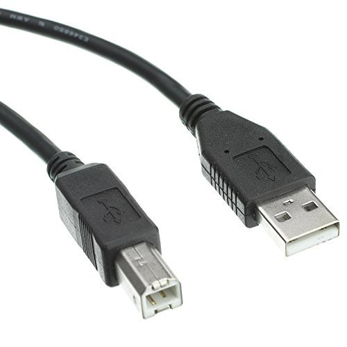 GadKo USB 2.0 Printer/Device Cable, Black, Type A Male to Type B Male, 3 Foot