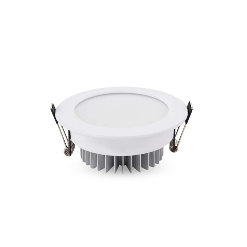 AIKUZ Round Three-Color Dimming Embedded Downlight Anti-Glare Energy Saving Recessed Panel Light 3w/5w/7w Led The Mall Specialty Ceiling Spotlight Ultra Slim (Color : 7w)
