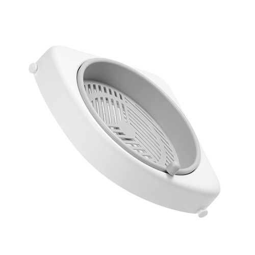 HOOTNEE 1pc Corner Shelf Shower rotatable Bathroom Storage Basket rorating Shelf White Storage Shelves Shelf Storage Rack Rotating Storage Rack Bathroom Rack Home Rack to Rotate Wall