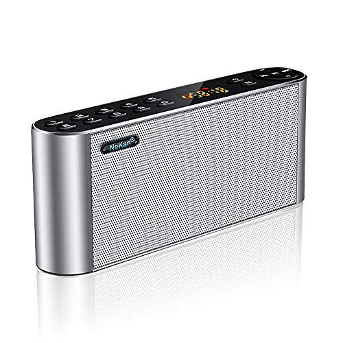 Bluetooth Speaker Digital FM Radio, Wireless Portable MP3 Player Stereo Speaker with HD Audio and Enhanced Bass/Dual Driver Speakerphone/LED Display Bluetooth Speaker Digital FM Radio, Wireless Portable MP3 Player Stereo Speaker with HD Audio and Enhanced Bass/Dual Driver Speakerphone/LED Display