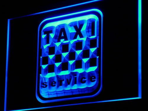 Taxi Service Cab Lure LED Sign Neon Light Sign Display i976-b(c)