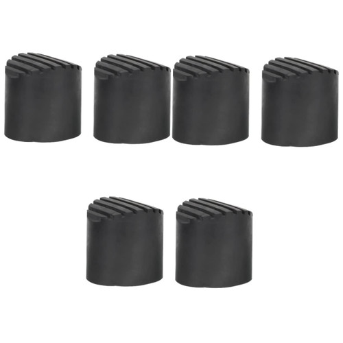 Holibanna 6 Pcs Ladder Anti-Skid Mat Furniture Feet Pads Stool Leg Cover Telescoping Ladder Foot Pad Rubber Cover for Ladder Step Ladder Feet Caps Ladder Feet Rubber Pad Anti Ladder