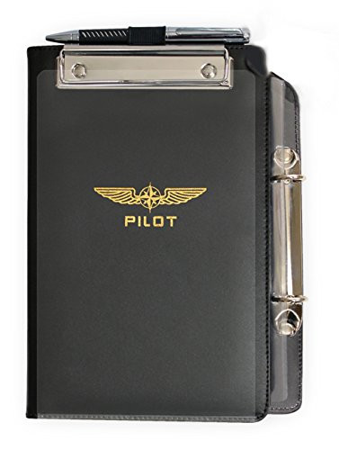 DESIGN 4 PILOTS Brand Professional Aviation Kneeboard, Made Out of Genuine eco-Friendly Leather, Flight kneeboard, Pilot clipboard