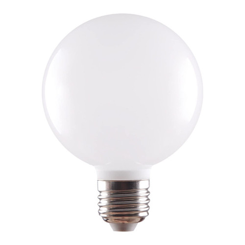 G95 LED White Glass Globe Light Bulb, E26 Socket, 12W (6000K Cool White)