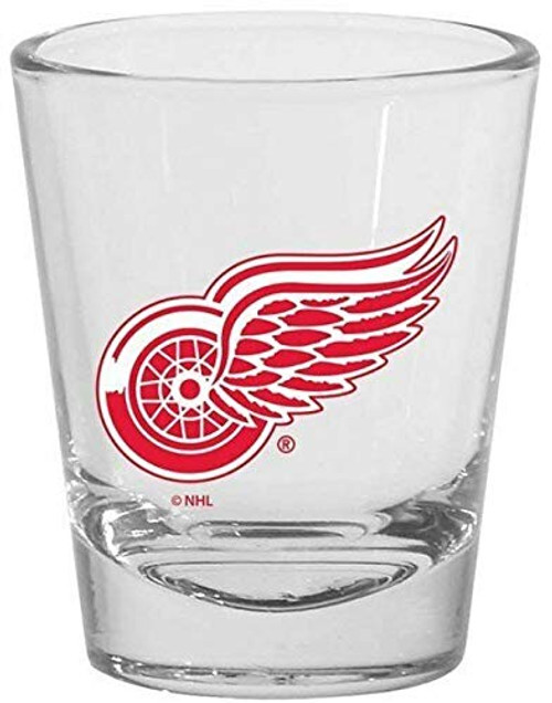 Detroit Red Wings 1.5oz Round Team Logo Shot Glass