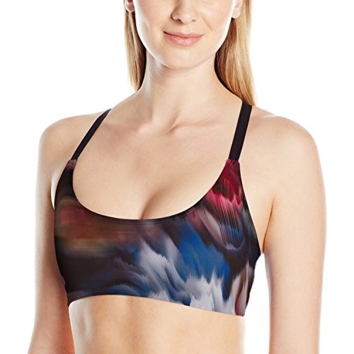 Onzie Women's X Back Elastic Bra, Fast Flower