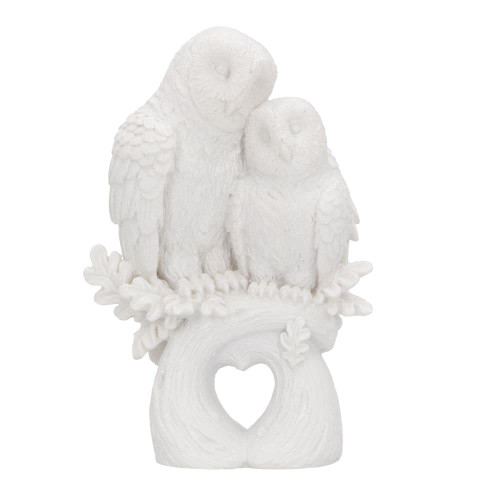 Nemesis Now Love Owl Figurine, White, 9.8cm