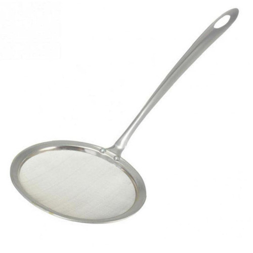 Ruluti Stainless Steel Oil Colanders Fine Mesh Wire Flour Strainer Sieve Sifter Kitchen Cooking Frying Tool