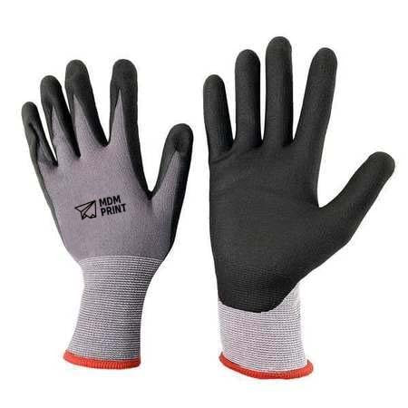 MDMprint Coated Gloves, Nylon Span, Nitrile, 3XL, PR