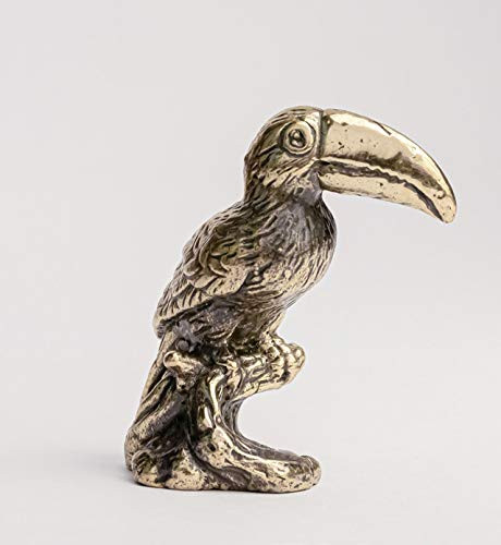 Toucan Bronze Statuette Handmade Figurine Souvenir (19582 Shchetinina)