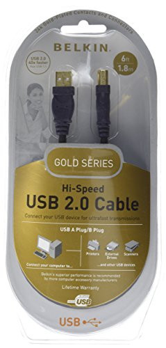 Belkin F3U133V-06-GLD Gold Series 6-Foot Hi-Speed USB 2.0 Cable