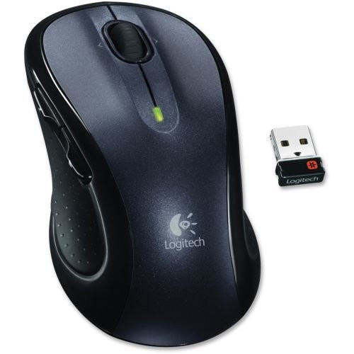 Logitech M510 Wireless Optical Mouse - Laser - Wireless - Radio Frequency - 2.40 GHz - Gray, Black - 1 Pack - USB - 1000 dpi - Scroll Wheel - 7 Button(s) - Symmetrical - RoHS, WEEE, TAA Compliance Logitech M510 Wireless Optical Mouse - Laser - Wireless - Radio Frequency - 2.40 GHz - Gray, Black - 1 Pack - USB - 1000 dpi - Scroll Wheel - 7 Button(s) - Symmetrical - RoHS, WEEE, TAA Compliance