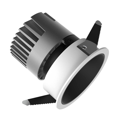 FAZRPIP LED Recessed Ceiling Lights for Bathroom Kitchen Embedded Hole Light Cut Size: 75mm Anti-Glare COB Spotlights Baffle Trim Sink Downlights Simple Retrofit Installation 8W, 10W, 12W, 15W