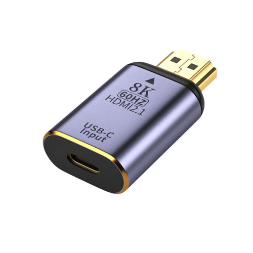Xiwai USB-C Type C Female Source to HDMI Sink HDTV Adapter 8K@60hz 4K@120hz for Tablet & Phone & Laptop