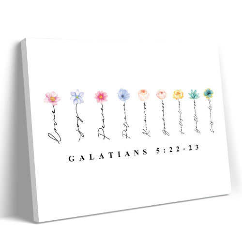 DOI-LANEE Galatians 5:22-23 Fruit of the Spirit Canvas Wall Decor, Floral Scripture Wall Art Poster Art Print, Horizontal Bible Verse Canvas Poster with Frame, Ready to Hang (12"X15") DOI-LANEE Galatians 5:22-23 Fruit of the Spirit Canvas Wall Decor, Floral Scripture Wall Art Poster Art Print, Horizontal Bible Verse Canvas Poster with Frame, Ready to Hang (12"X15")