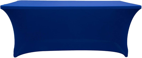 Banquet Tables Pro 6 ft. Rectangular Stretch Spandex Tablecloth (Royal Blue)