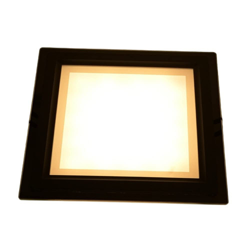 OKLUCK Ultra-Thin Ultra Slim Glass LED Panel Downlight Square Recessed Ceiling Lights Spotlights Anti-Dazzle Aluminum Commercial Decoration Lamp Energy Saving Home Living Room Lighting Fixture Baffle