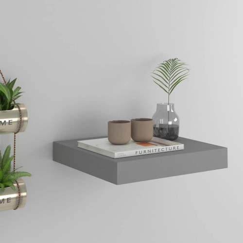 Floating Shelves Wall Mounted,for Bedroom, Bathroom, Living Room, Kitchen, Laundry Room Storage & Decoration,Floating Wall Shelf Gray 9.1"x9.3"x1.5" MDF Floating Shelves Wall Mounted,for Bedroom, Bathroom, Living Room, Kitchen, Laundry Room Storage & Decoration,Floating Wall Shelf Gray 9.1"x9.3"x1.5" MDF