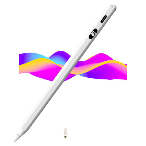 Stylus Pen for iPad, Active Stylus Pen Compatible for iOS and Android Touch Screens,Battery Percentage Display Stylus Capacitive Pens for Tablet/iPhone/Ipad and All Capacitive Touch Screens Stylus Pen for iPad, Active Stylus Pen Compatible for iOS and Android Touch Screens,Battery Percentage Display Stylus Capacitive Pens for Tablet/iPhone/Ipad and All Capacitive Touch Screens