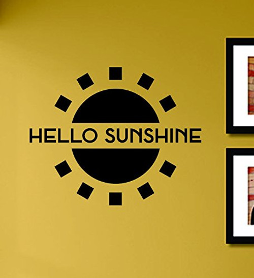 Hello Sunshine Vinyl Wall Decals Quotes Sayings Words Art Decor Lettering Vinyl Wall Art Inspirational Uplifting Hello Sunshine Vinyl Wall Decals Quotes Sayings Words Art Decor Lettering Vinyl Wall Art Inspirational Uplifting