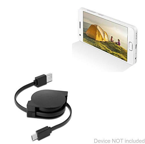 BoxWave Cable Compatible with ZUK Z2 Rio Edition - miniSync - USB-A to USB Type-C, Retractable Cable - USB-A to USB Type-C for ZUK Z2 Rio Edition