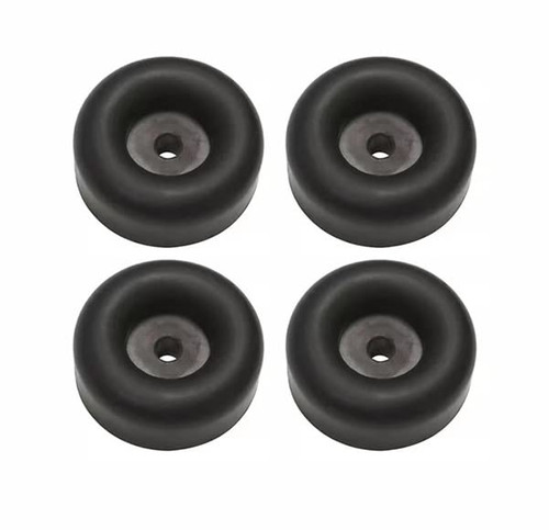 4 Pack Rubber Isolation Feet Pads Thick Rubber Washers,Round Rubber Bump Stops,Bumper Damping Pad,Vibration Damping Pads,2.5" Trailer Ramp Door Rubber Bumpers,Compatible with Truck Cargo Hatch