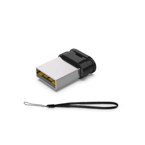 RAOYI 32GB USB Flash Drive, USB 2.0 Mini Fit Memory Stick Ultra Slim Thumb Drive Jump Drive Zip Drive Pen Drive with Lanyard-Black