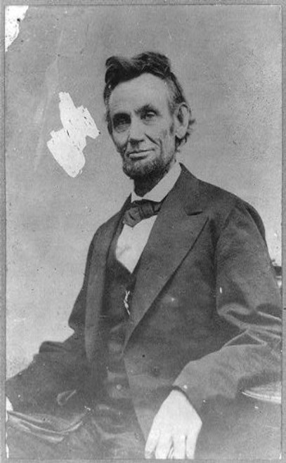 HistoricalFindings Photo: Abraham Lincoln,1809-1865,U.S. President,Assassinated,with Hand on arm of Chair