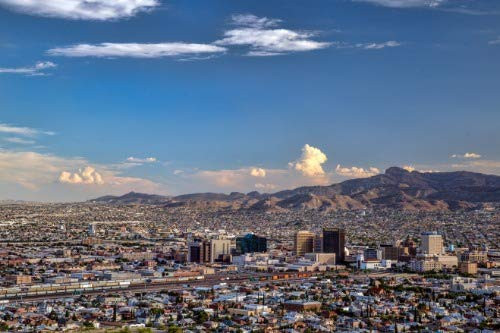 ConversationPrints EL PASO TEXAS SKYLINE GLOSSY POSTER PICTURE PHOTO BANNER PRINT city view tx