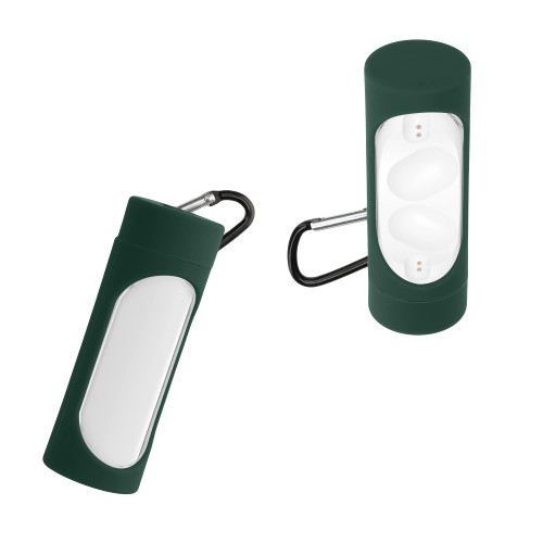 kwmobile Case Compatible with Nothing Ear (Stick) Case - Silicone Cover Holder for Earbuds - Dark Green