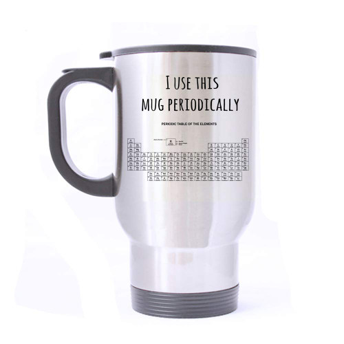 Artsbaba Travel Mug I Use This Mug Periodically Stainless Steel Mug With Handle Warm Hands Travel Coffee/Tea/Water Mug, Silver Family Friends Birthday Gifts 14 oz Artsbaba Travel Mug I Use This Mug Periodically Stainless Steel Mug With Handle Warm Hands Travel Coffee/Tea/Water Mug, Silver Family Friends Birthday Gifts 14 oz