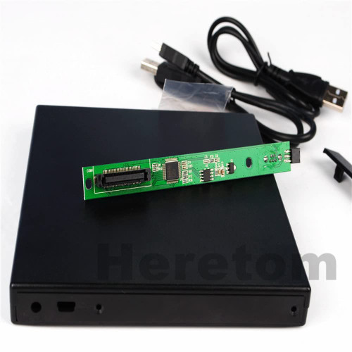 12.7mm USB 2.0 DVD/CD-ROM Case IDE/PATA to SATA Optical Drive External Enclosure For Laptop