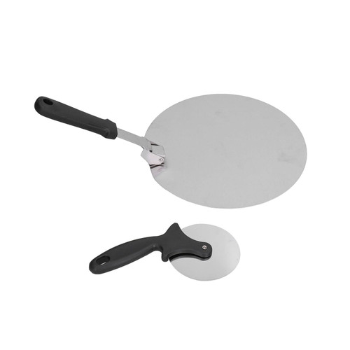 10in Pizza Shovel Pizza Cutter Stainless Steel Pizza Peel Foldable Pizza Spatula Baking Accessories for Kitchen - Versatile Pizza Peel and Spatula